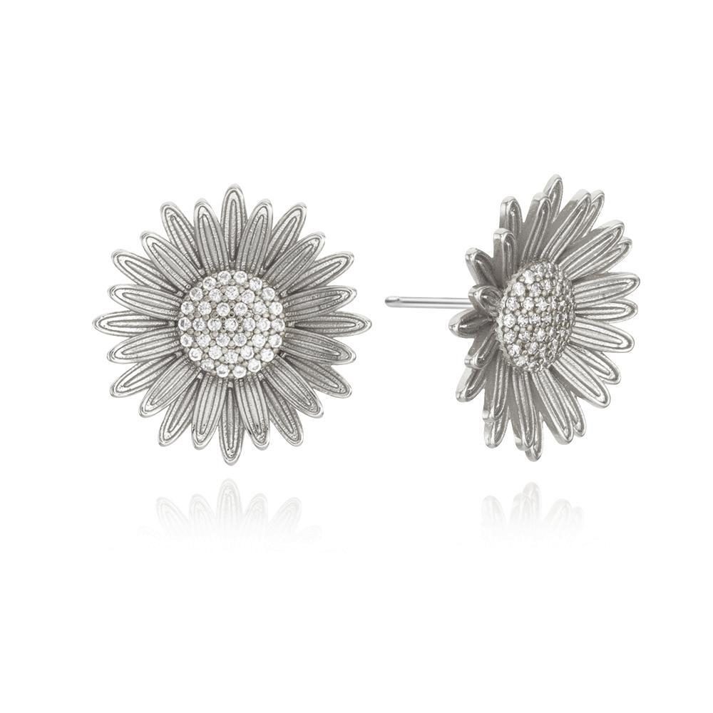 Sunflower Cubic Point Earrings - Image 2