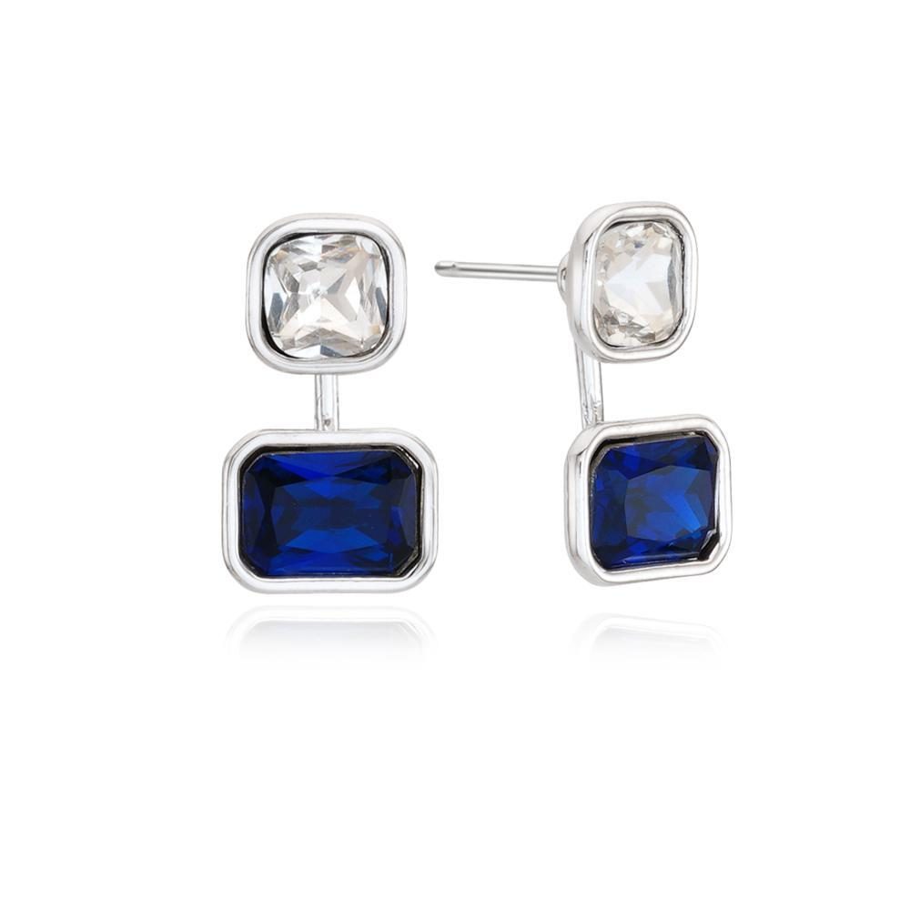 Square Two-Way Cubic Earrings - Image 2