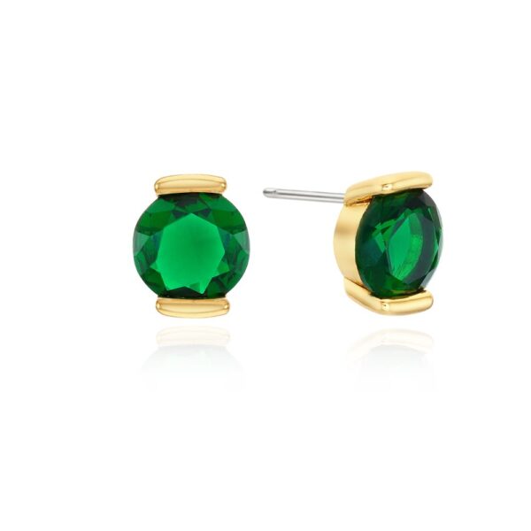Colour Cubic Stud Earrings