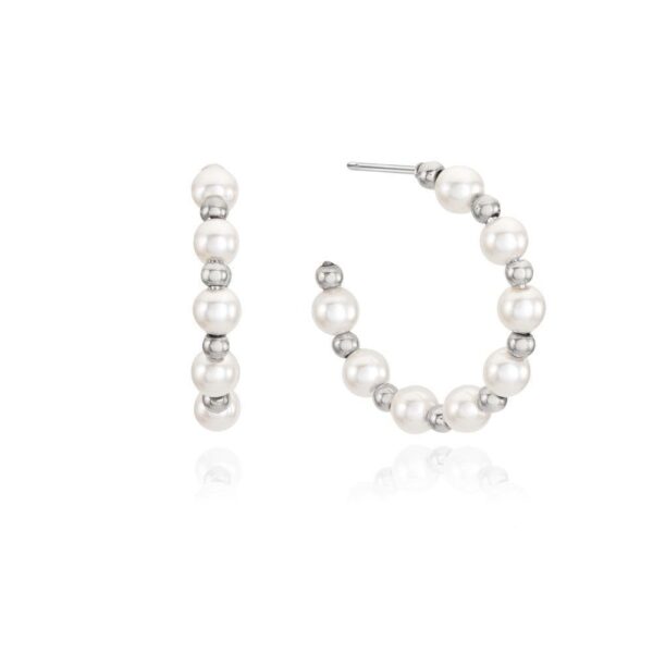 Charlotte pearl hoops