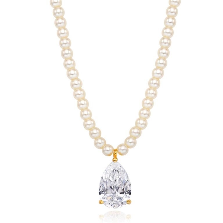 Drop Shape Pearl Necklace