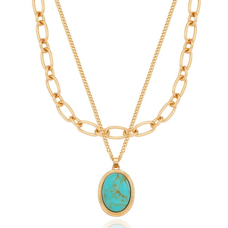 Marble Chain Layered Necklace