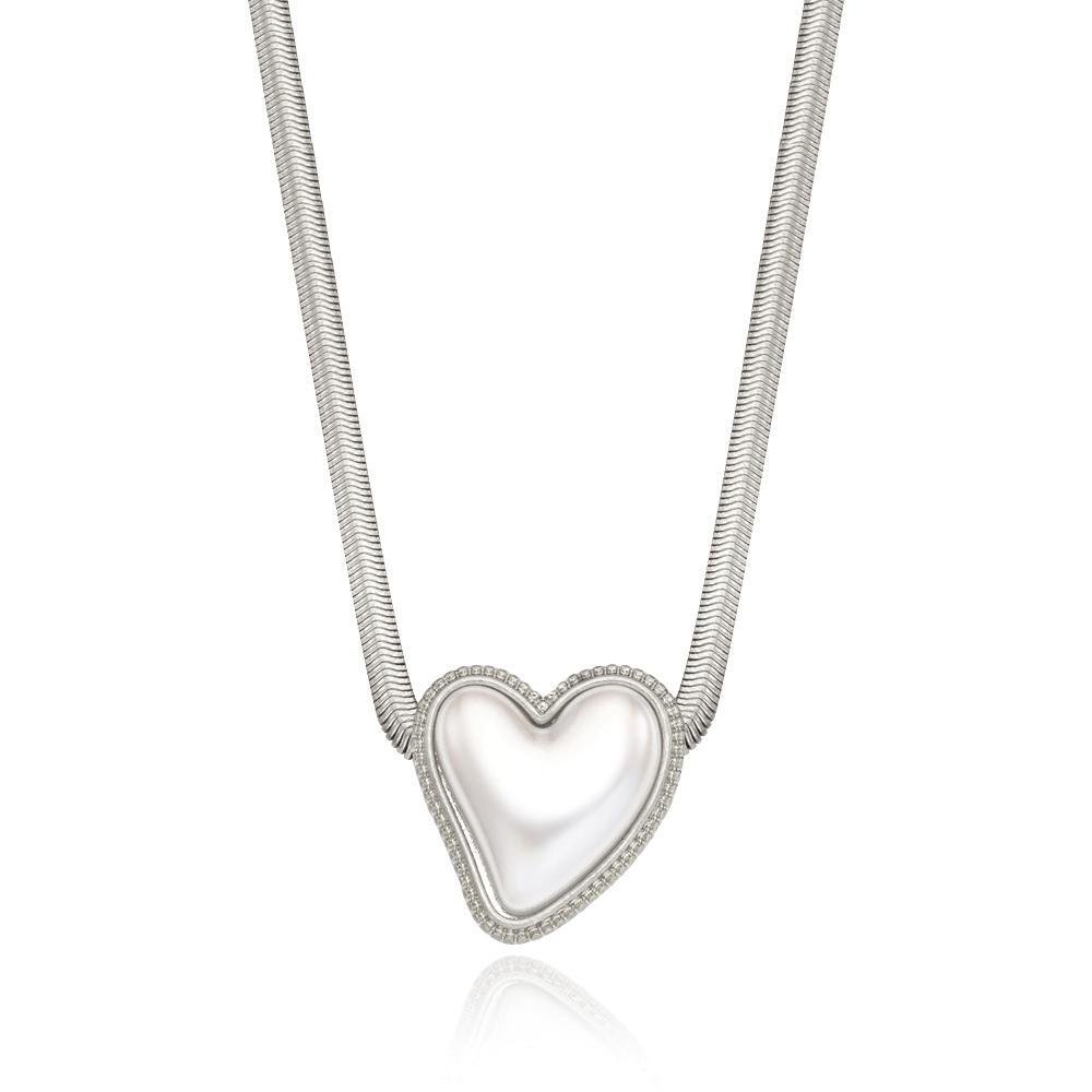 Pearl amour heart necklace - Image 2