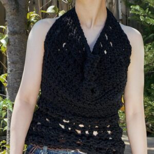 COWL HALTER LAYERED TOP