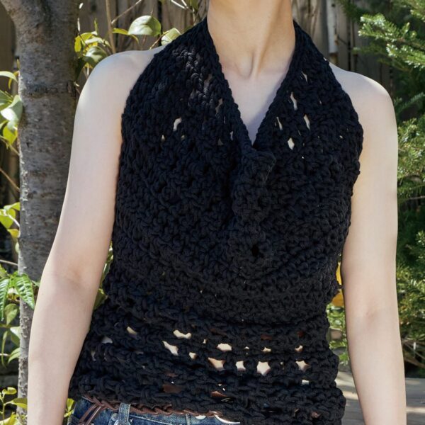 COWL HALTER LAYERED TOP