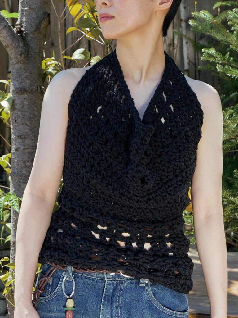 COWL HALTER LAYERED TOP