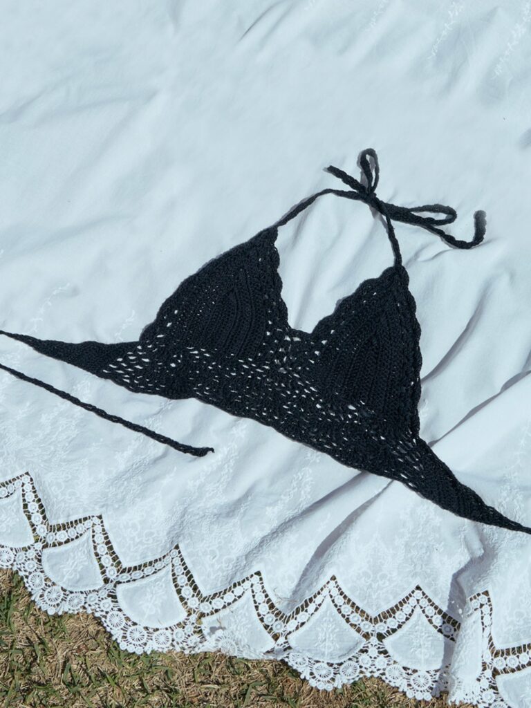 LACE HALTER COVER-UP TOP